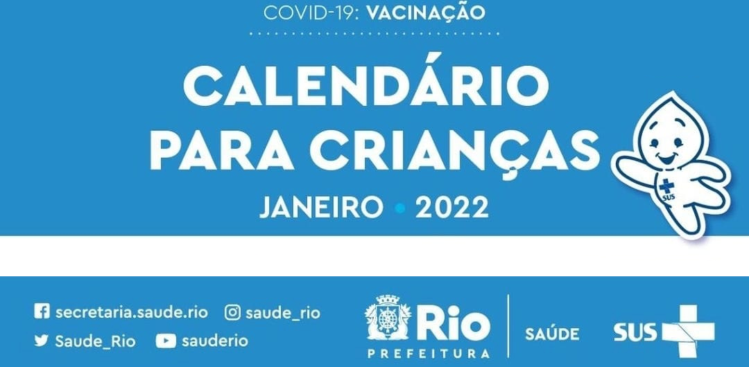 CALENDÁRIO PARA AS CRIANÇAS VACINA COVID-19