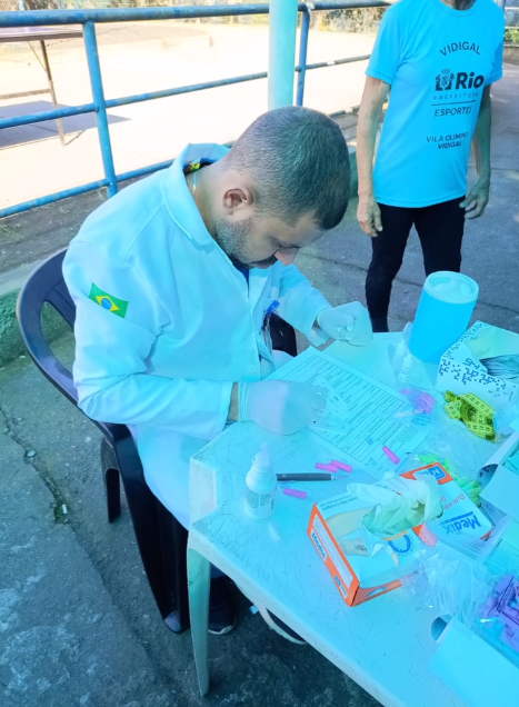 Ação contra hepatites virais na Vila Olímpica do Vidigal – Dia Mundial de Combate às Hepatites Virais – CMS Dr. Rodolpho Perissé