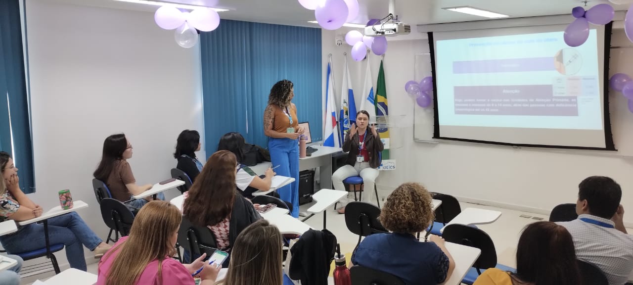 Capacitação com Gerentes sobre Câncer de colo de útero e Câncer de mama – CF Rinaldo De Lamare