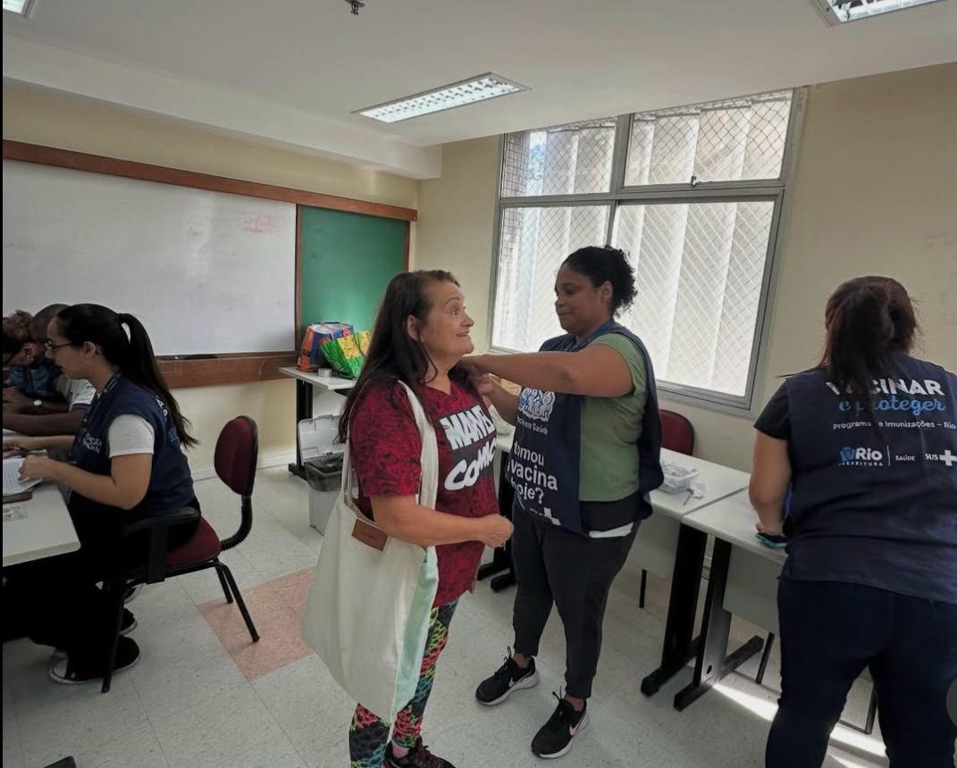 Vacinação Contra a Gripe – Casa de Convivência Naná Sette Câmara – CF Rinaldo de Lamare