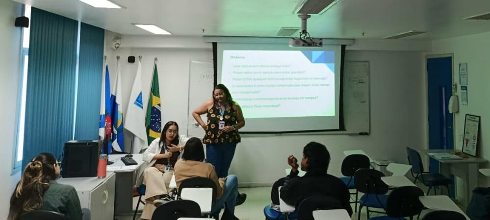 Grupo de Saúde Reprodutiva com os residentes do Programa de Residência em Enfermagem de Família e Comunidade (PREFC) – CF Rinaldo De Lamare