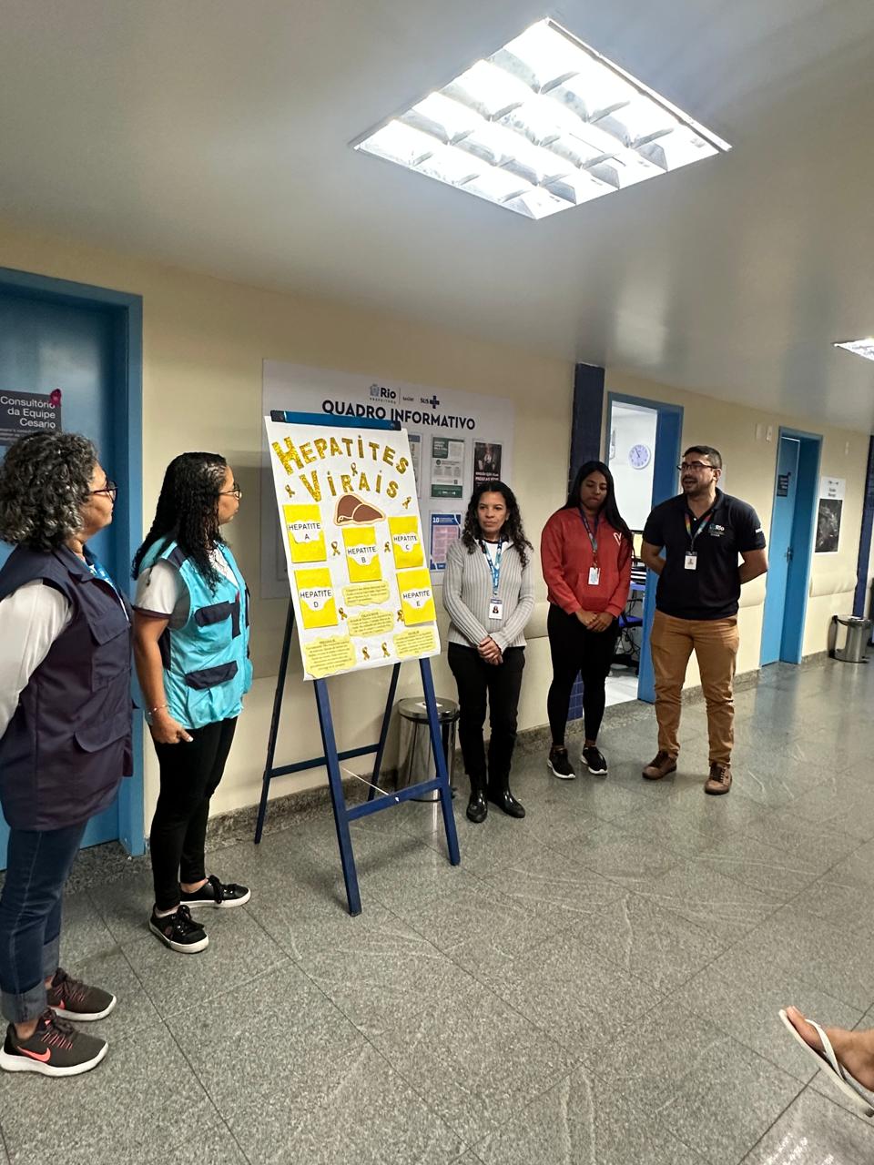 Sala de Espera sobre Julho Amarelo – Um convite à prevenção das hepatites virais – CMS Dr Albert Sabin