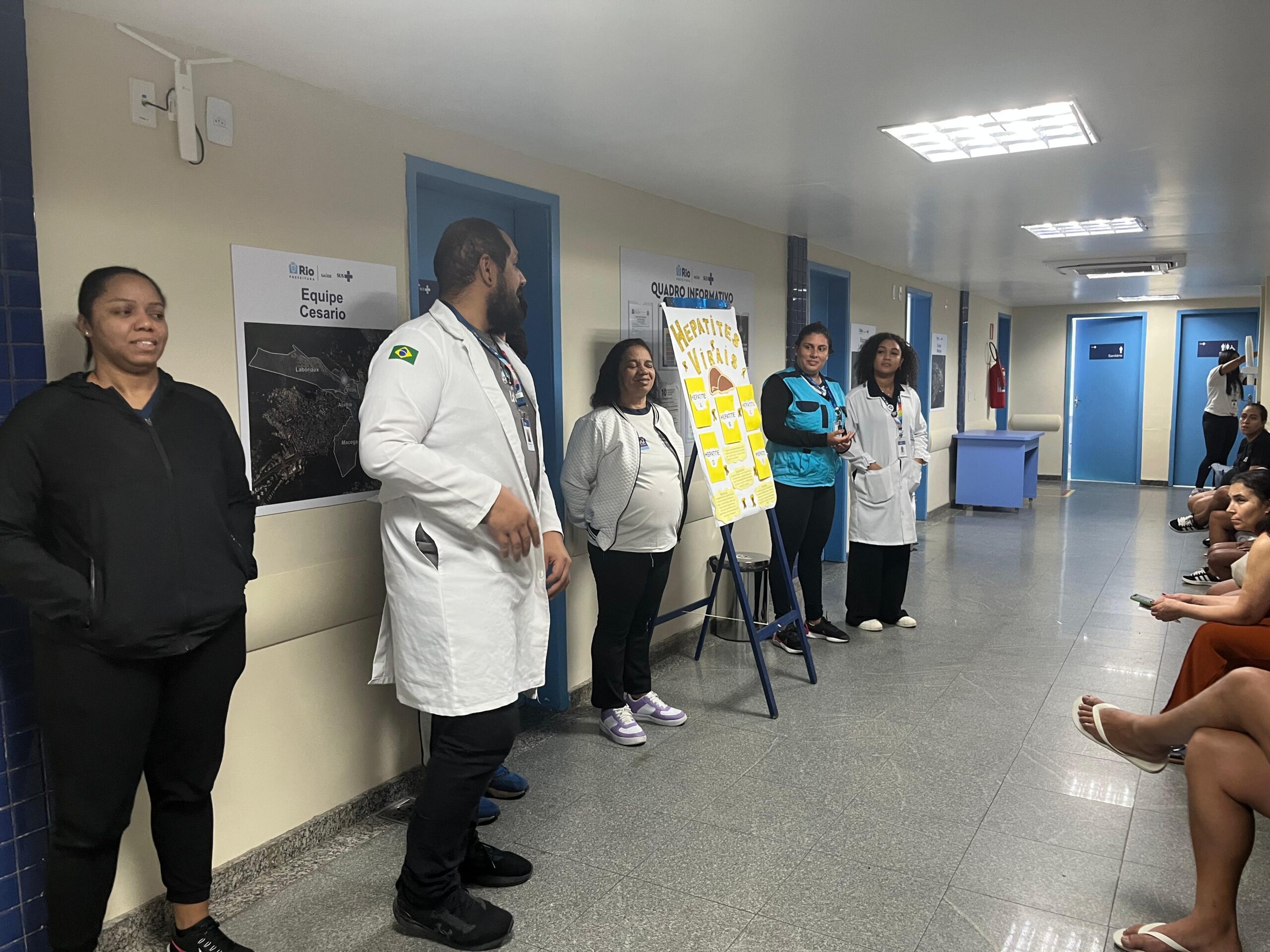 Sala de Espera Julho Amarelo – CMS Dr. Albert Sabin