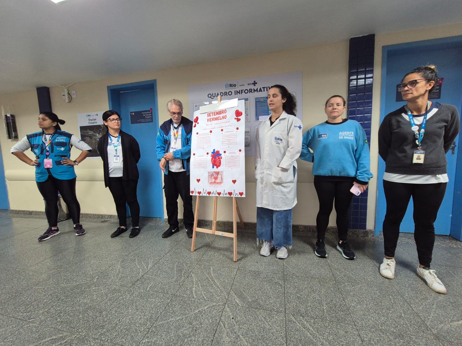 Sala de Espera sobre Setembro Amarelo e Setembro Vermelho – CMS Dr Albert Sabin