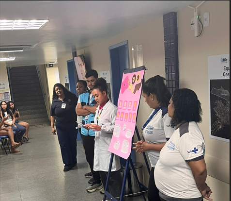 Sala de Espera sobre Outubro Rosa – CMS Dr Albert Sabin