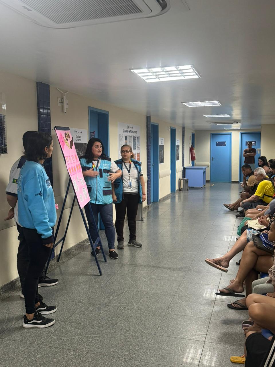 Sala de Espera sobre Outubro Rosa – CMS Dr Albert Sabin