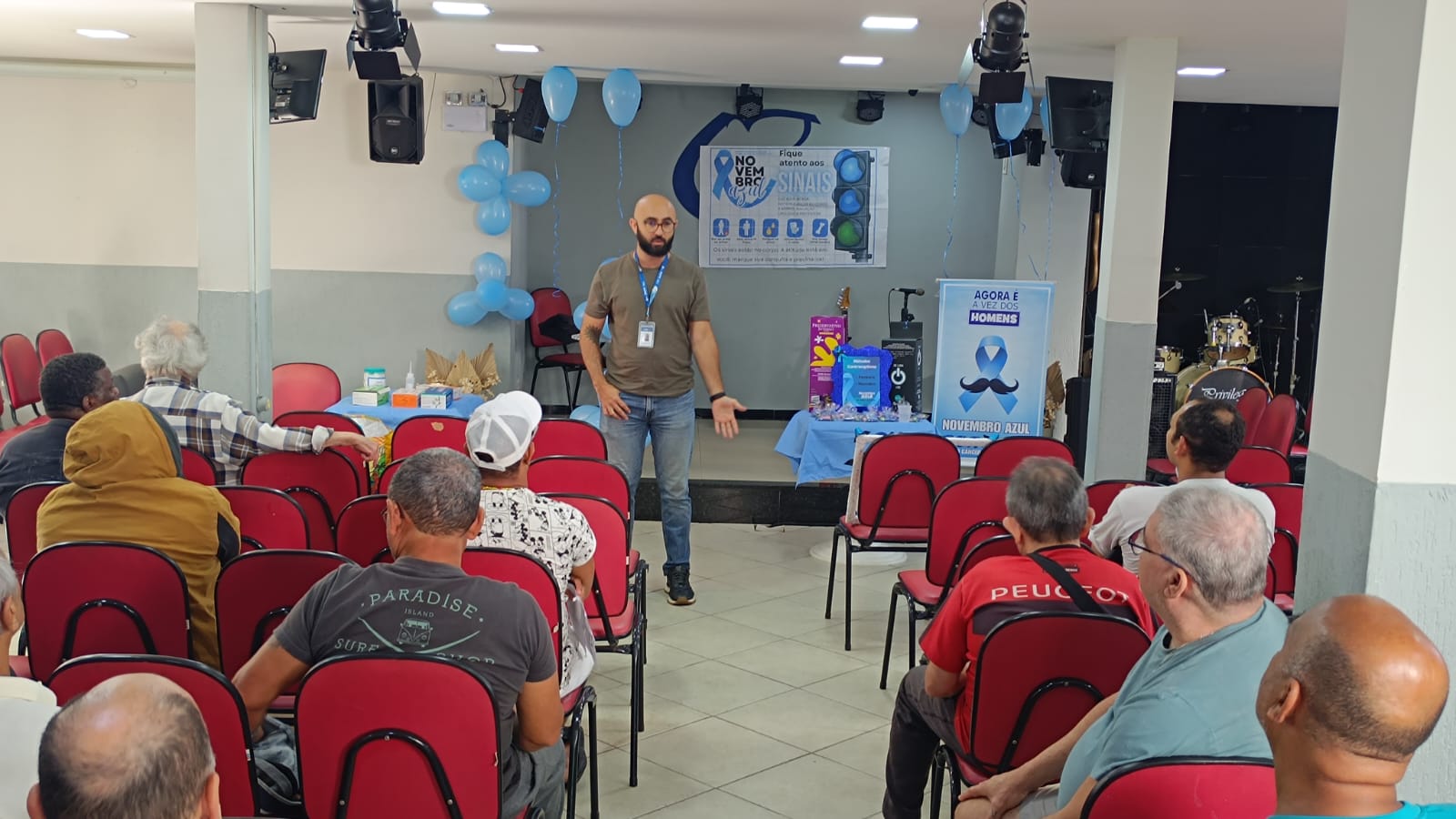 Novembro Azul Sobre Diabetes e Hipertensão – Equipe Esperança – CMS Rodolpho Perissé
