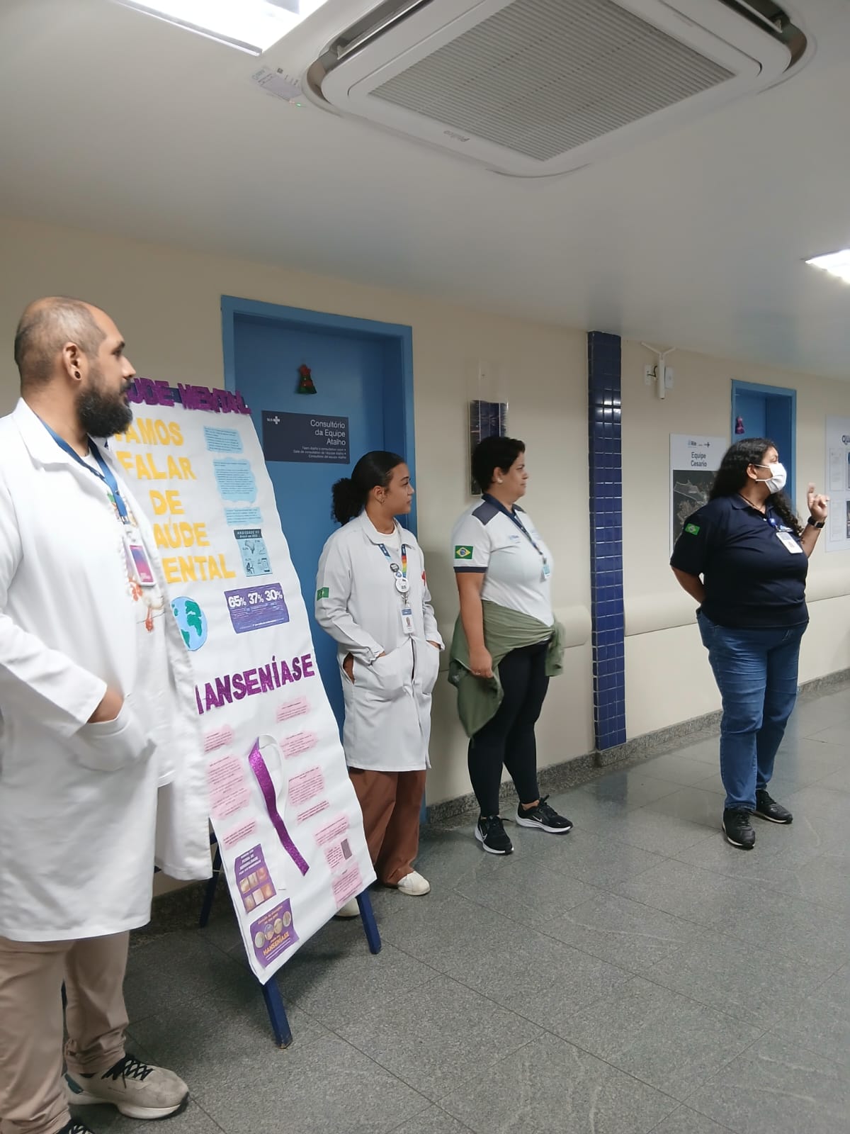 Saúde em pauta: sala de espera aborda Saúde Mental e conscientização sobre hanseníase