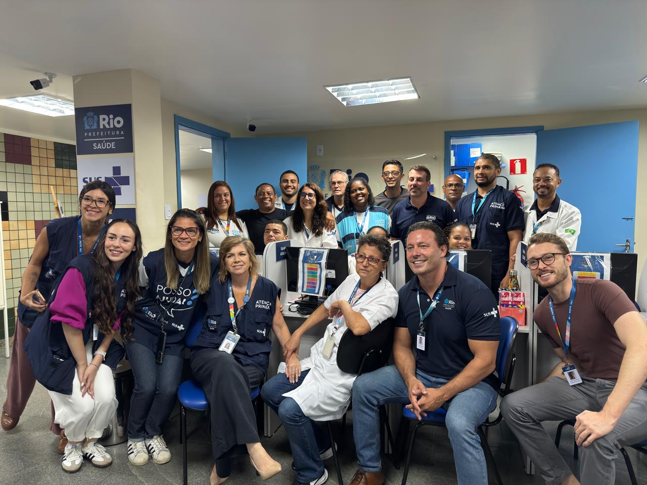 Visita do Secretário Municipal de Saúde do Rio de Janeiro às Unidades de Saúde da Rocinha