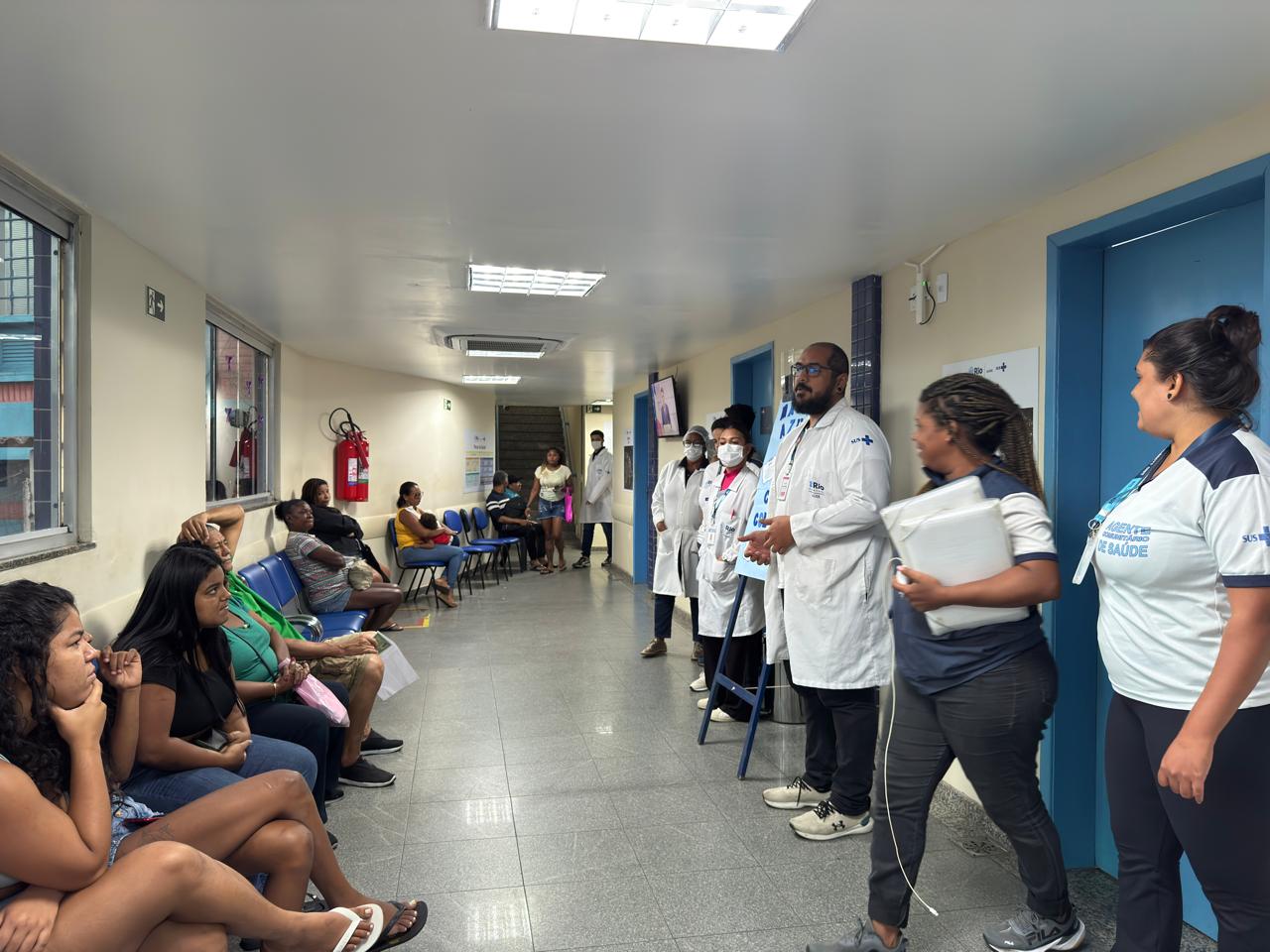 Sala de Espera Março Azul-Marinho – CMS Dr. Albert Sabin