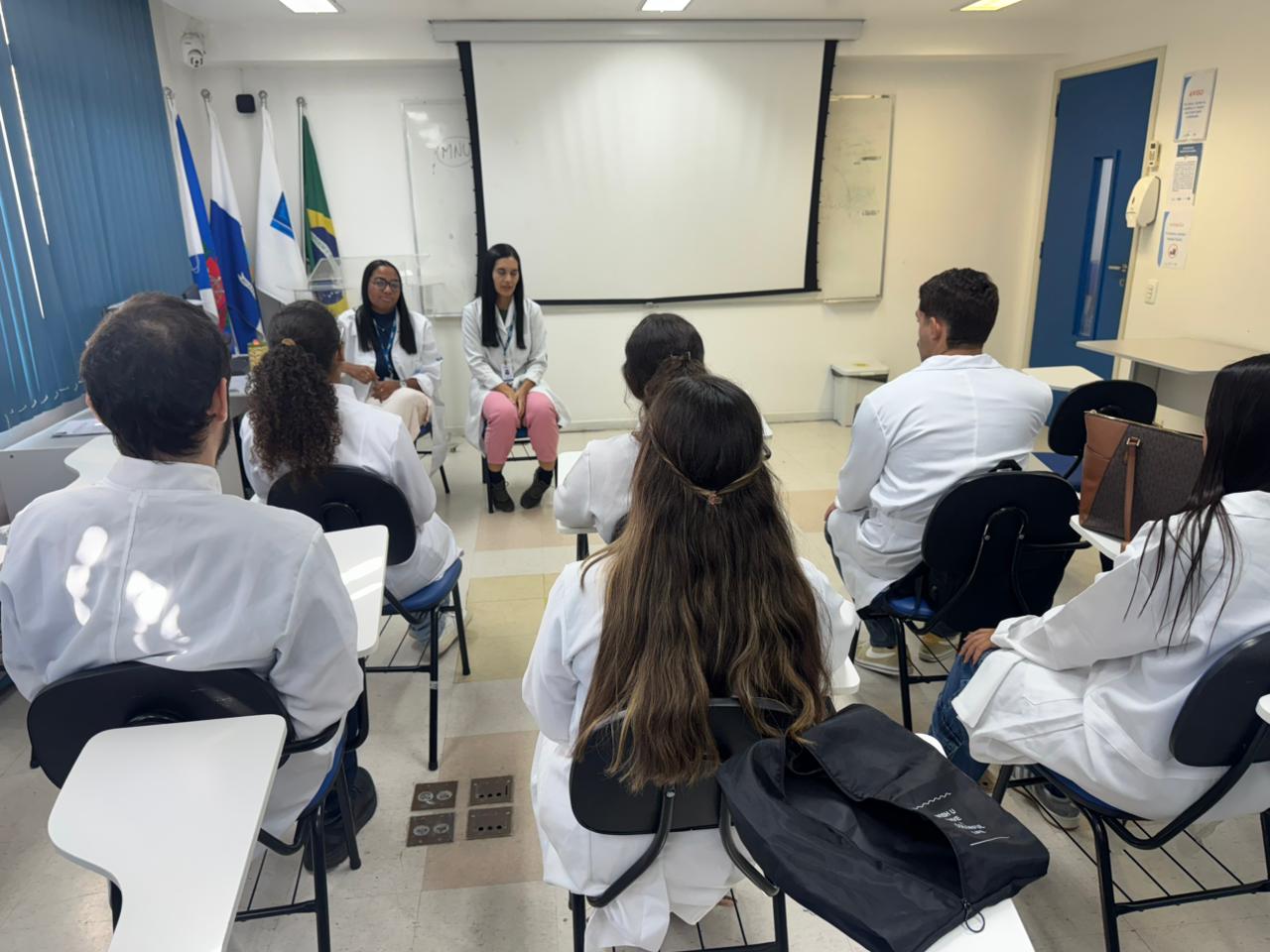 Atividade sobre Fluxograma e Acolhimento – Acadêmicos de Medicina da Universidade Veiga de Almeida