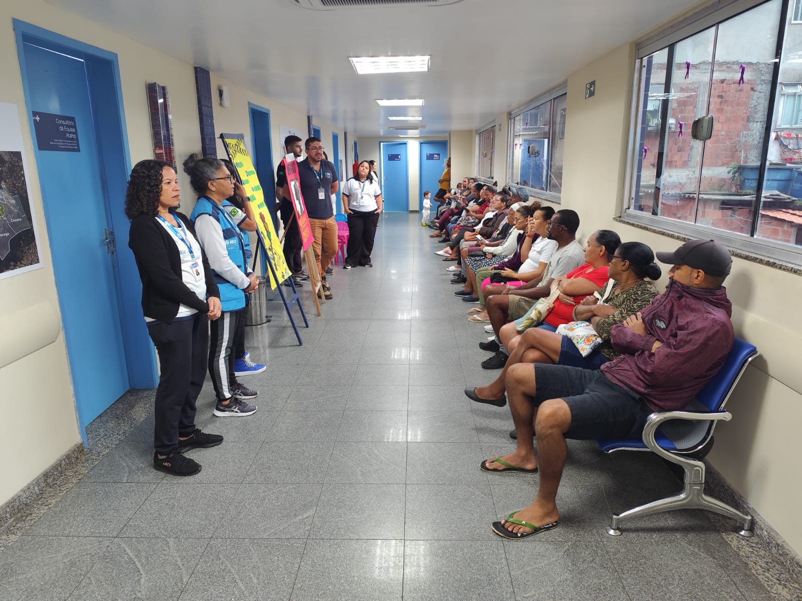 Sala de Espera – Maio Amarelo – CMS Dr. Albert Sabin