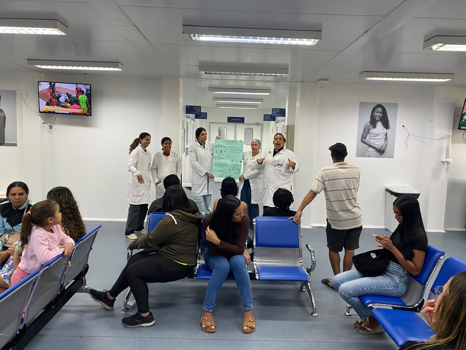 Sala de Espera – Conscientização Sobre a Vacina da Influenza – CF Maria do Socorro Silva e Souza
