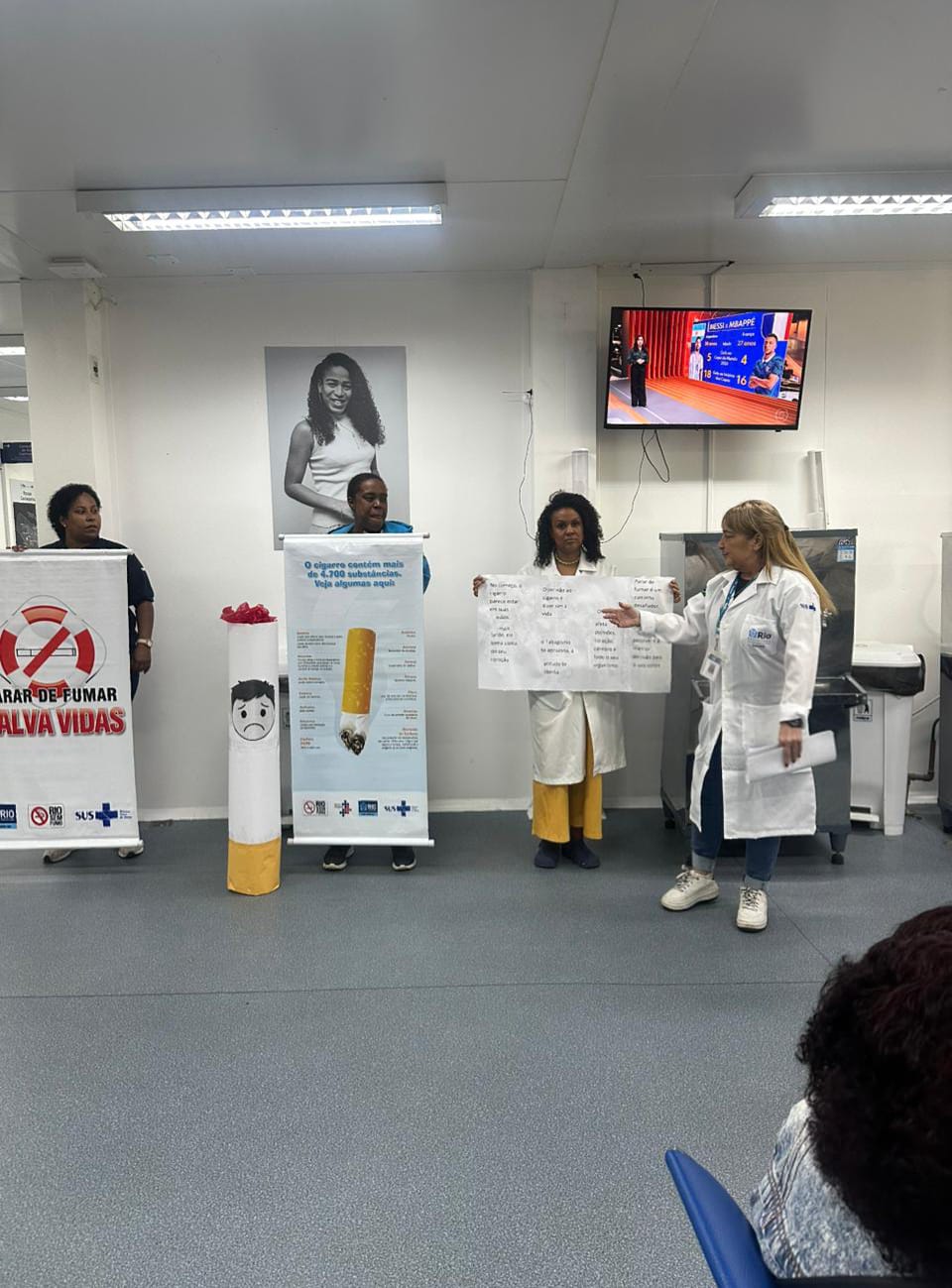 Sala de Espera sobre Tabagismo – CF Maria do Socorro Silva e Souza