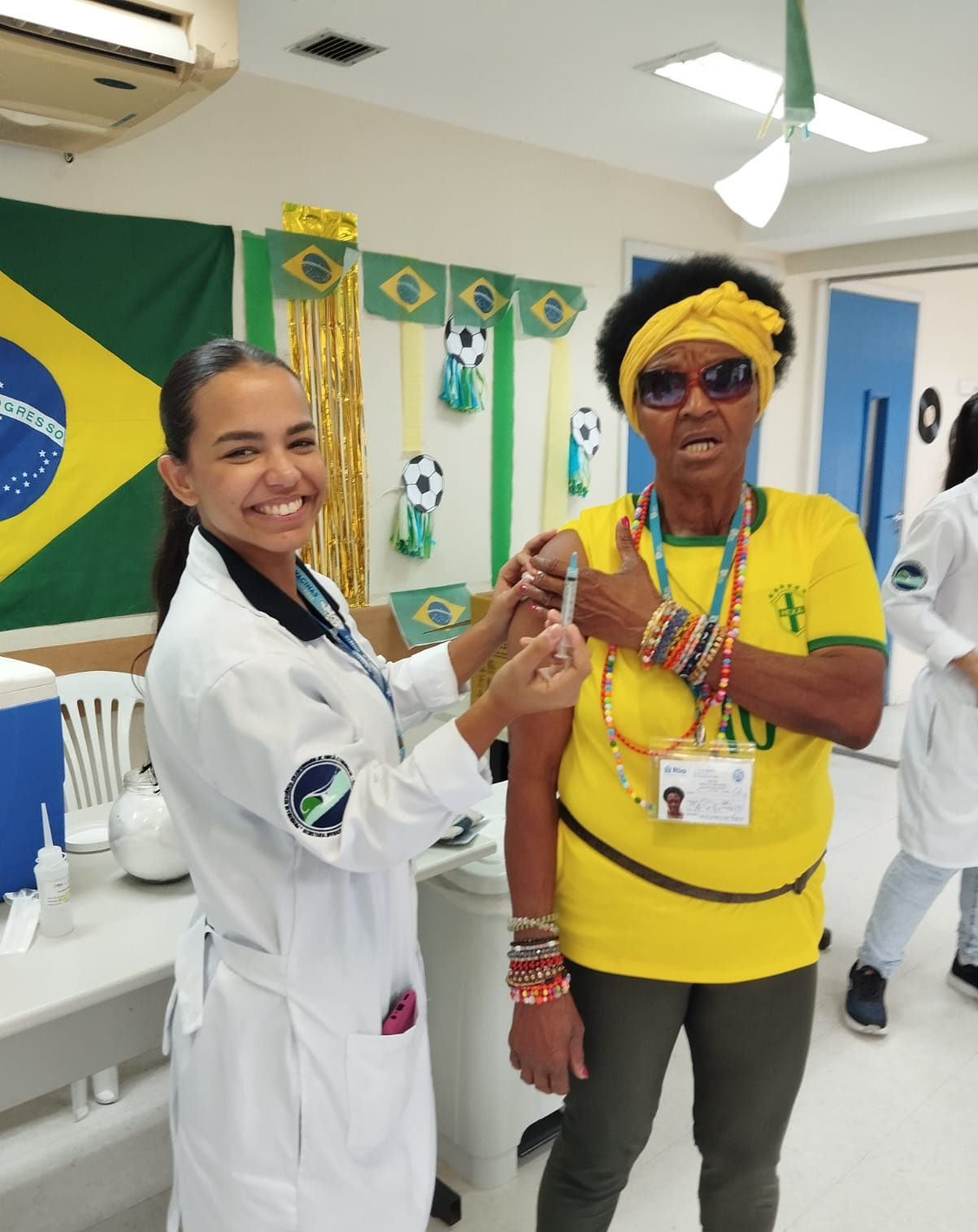 Ação de Vacinação contra Covid-19 e Influenza – Casa de Convivência Naná Sette Câmara – CF Rinaldo de Lamare