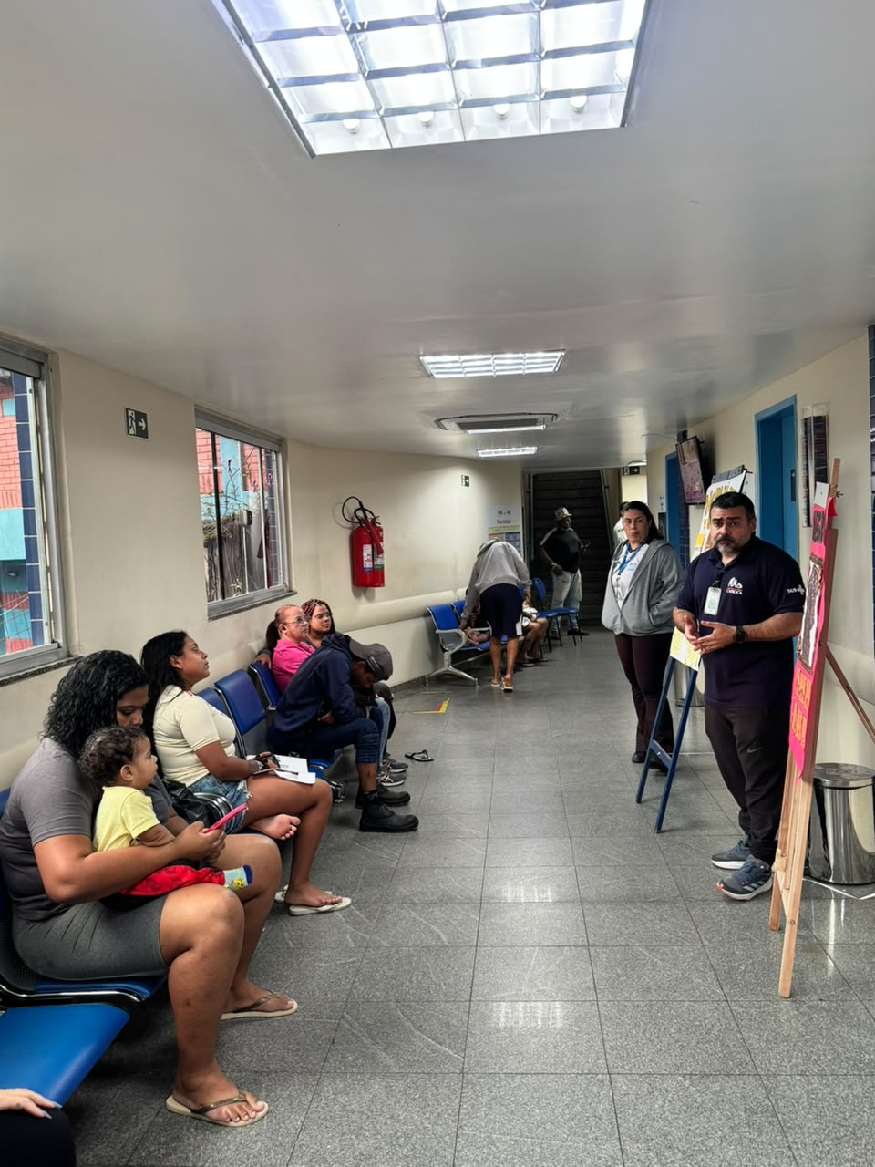Sala de Espera – Julho Amarelo – CMS Dr. Albert Sabin