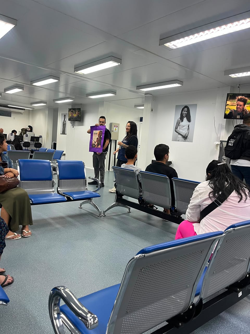 Sala de Espera – Dia Internacional da Mulher Negra Latino-Americana e Caribenha – CF Maria do Socorro Silva e Souza