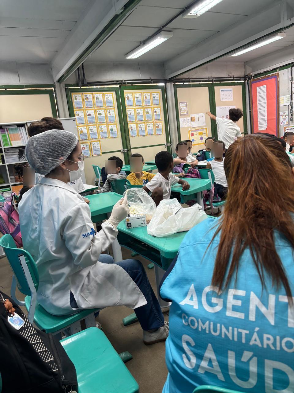 Programa Saúde na Escola (PSE) – Escola Municipal Abelardo Chacrinha Barbosa – CMS Dr. Albert Sabin