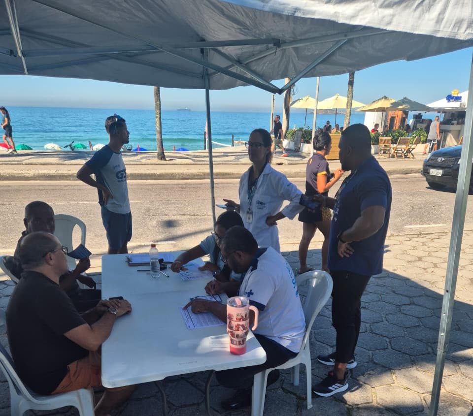 Ação de Saúde na Praia de São Conrado – CF Rinaldo de Lamare